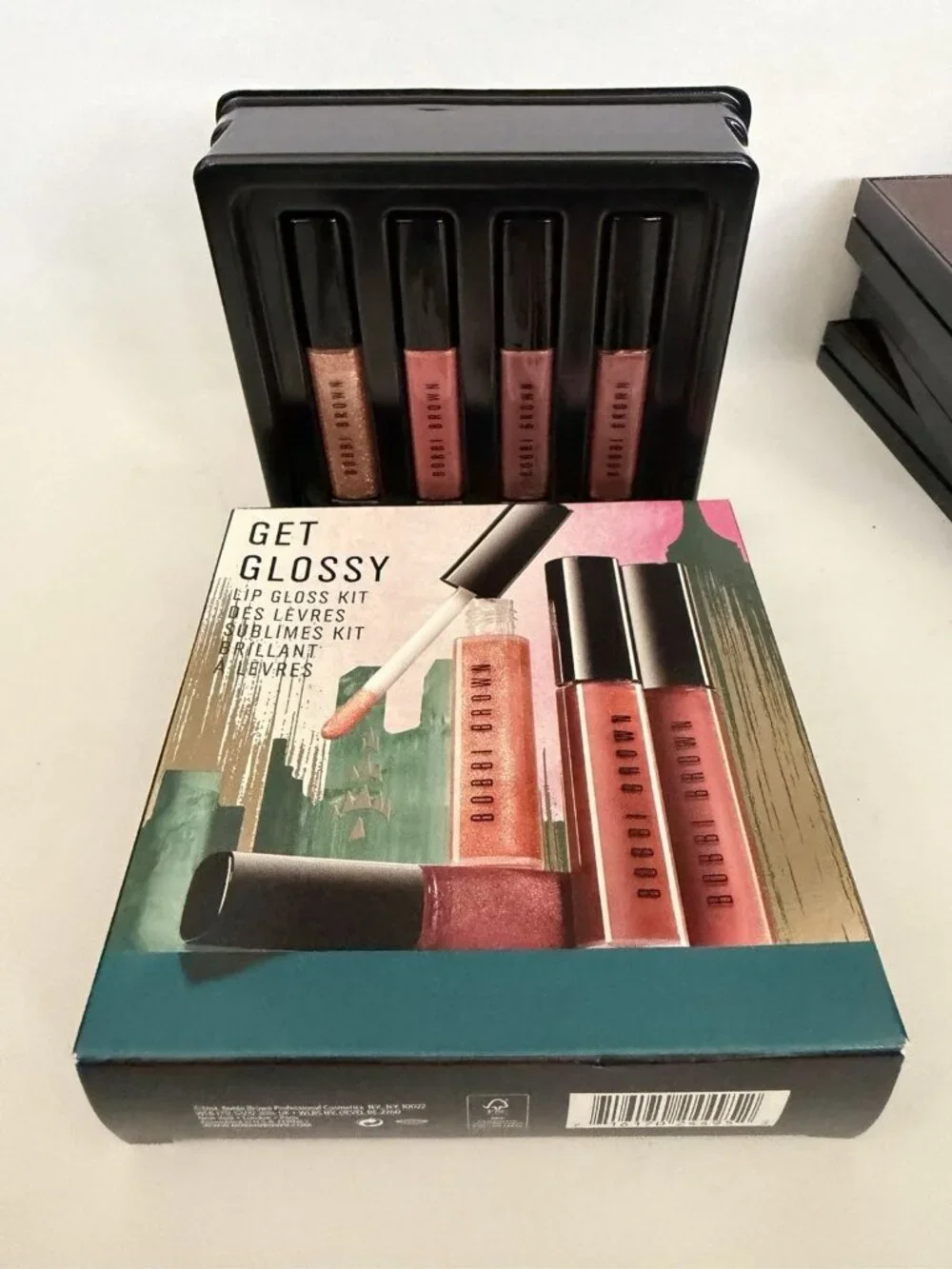 Bobbi Brown Get Glossy Lipgloss Kit 4pc Limited Edition New With Box